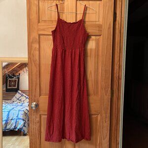 Old Navy Burnt Orange midi dress size L
